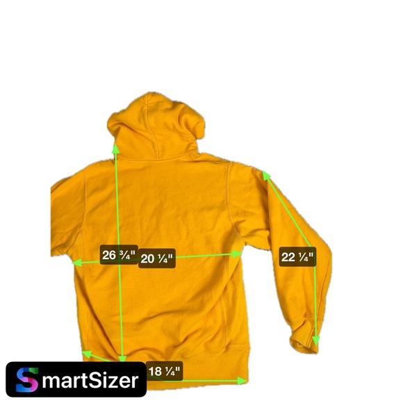 Champion Reverse Weave Sweatshirt Mens Medium Yellow Hoodie‎ Blank - Picture 5 of 5